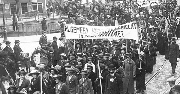 Demonstratie algemeen kiesrecht